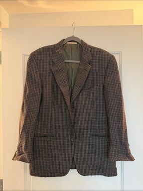 Joseph Abboud Brown Houndstooth Sport Coat